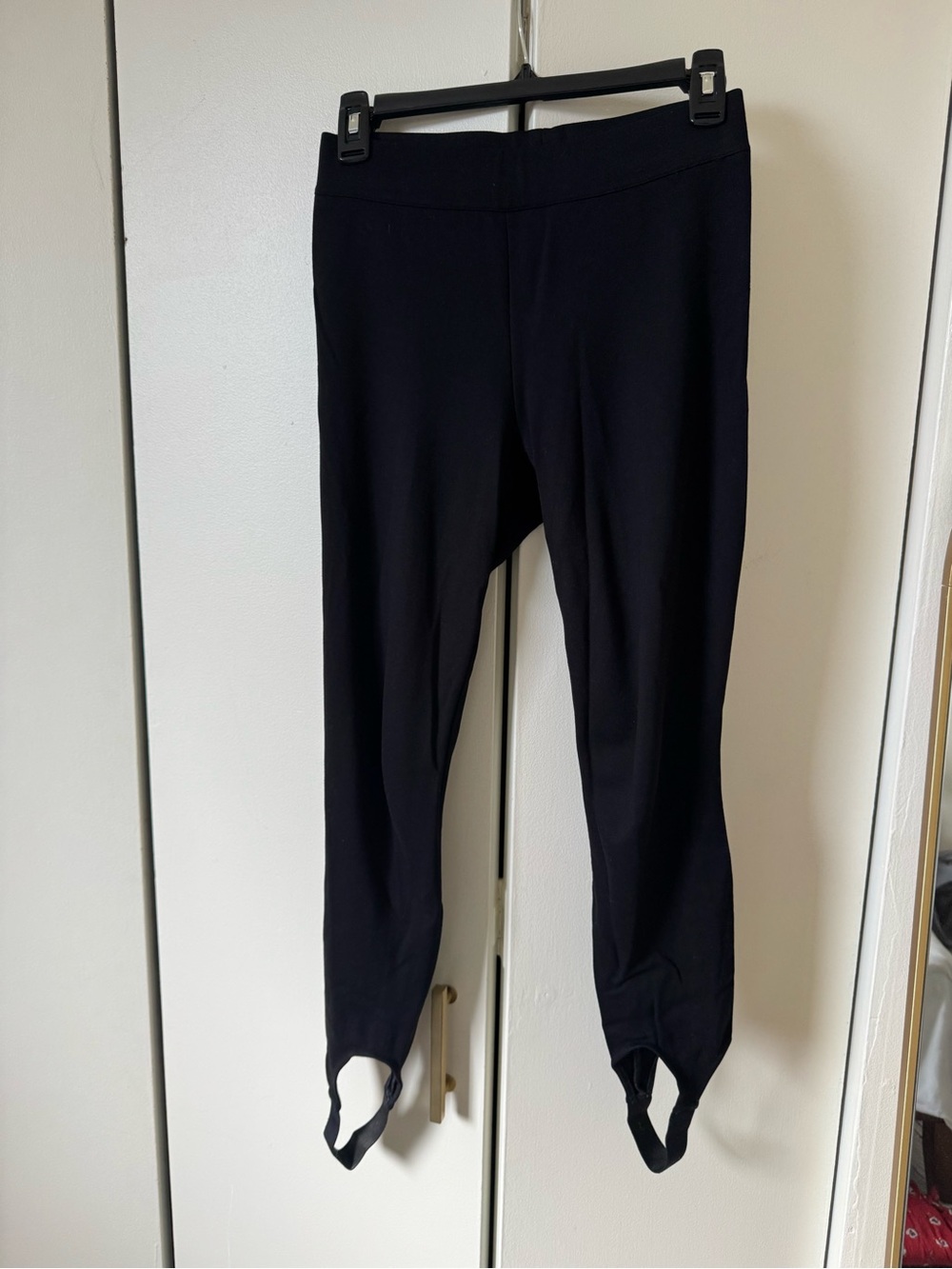 Cuyana Black Ponte Stirrup Legging